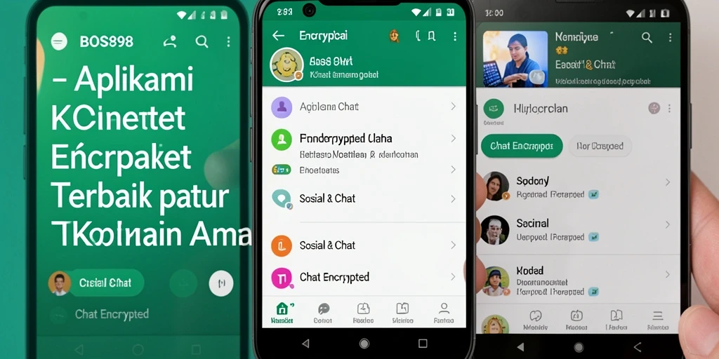Antarmuka BOS898 yang sederhana dan aman untuk chatting.