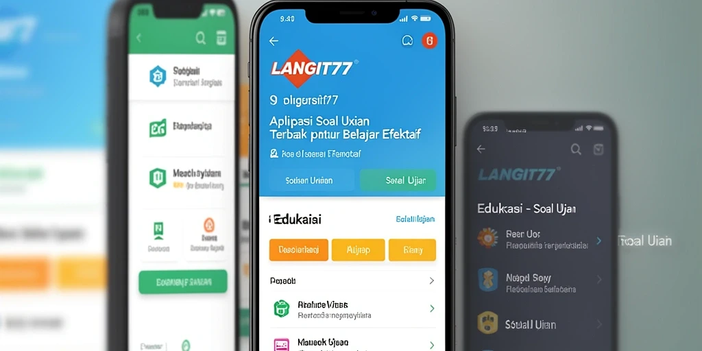 Tampilan antarmuka LANGIT77 yang ramah pengguna dengan pilihan soal yang beragam.