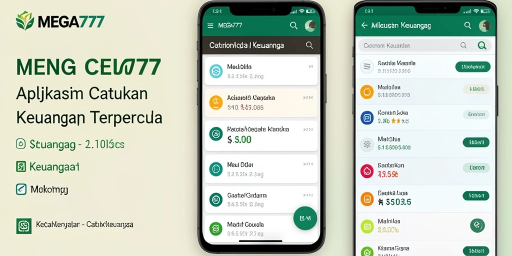 Antarmuka MEGA777 yang simpel dan fungsional untuk catatan keuangan.