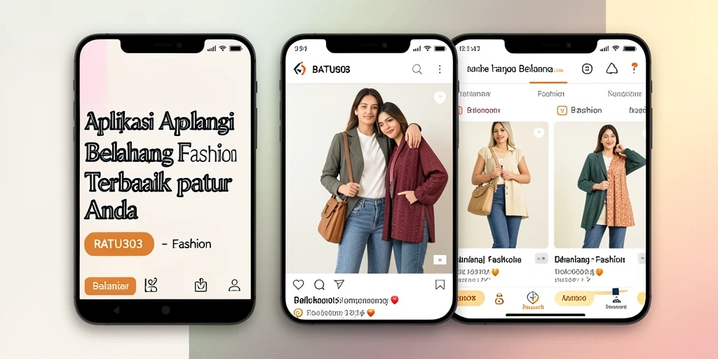 Antarmuka RATU303 yang menarik dan mudah digunakan untuk belanja fashion.