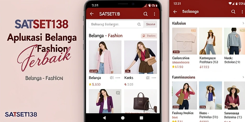 Tampilan antarmuka utama SATSET138 dengan berbagai pilihan Fashion.