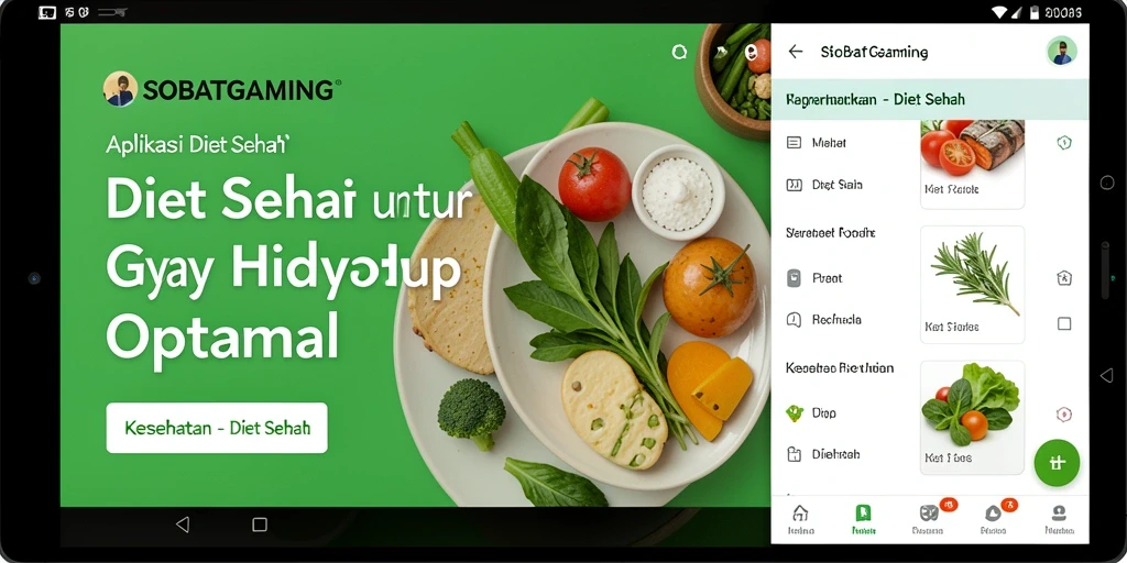 Tampilan antarmuka pengguna aplikasi SOBATGAMING yang informatif dan menarik.