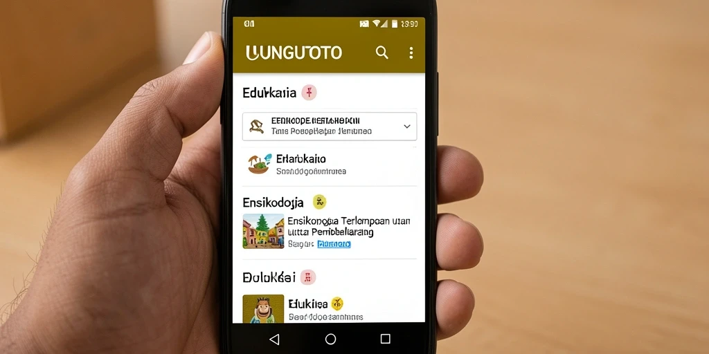 Antarmuka interaktif dan informatif dari aplikasi UNGUTOTO.